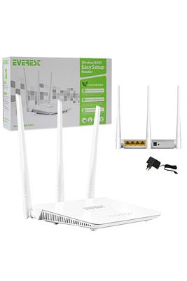 Ewr-f303 2.4 Ghz 300 Mbps 4 Port Kablosuz Router ürün fotoğrafı
