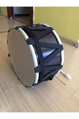 Çocuk Davulu Gerçek Malzeme Renk Değişiklik Gösterebilir30 Cm Koyuanaokulu Için Idealdir ürün fotoğrafı