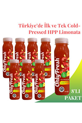 %100 Cold-Pressed Çilekli Limonata - Karışık Meyveli İçecek 250ml X 8 Adet ürün fotoğrafı