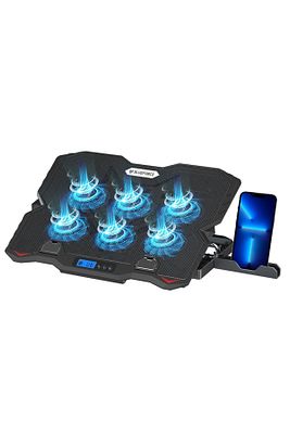 Sx-35 Snower 6 Fanlı 9-15,6 Inç Notebook Laptop Soğutucu Stand Telefon Standlı 2800rpm ürün fotoğrafı