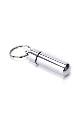 Mini Tablet Ilaç Hap Taşıma Kutusu Anahtarlık Su Geçirmez 3cm X 1,3 Cm ürün fotoğrafı