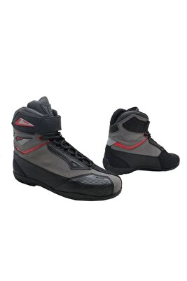 Boxter Aır Korumalı Yazlık Motosiklet Bot Gri-Kırmızı ürün fotoğrafı