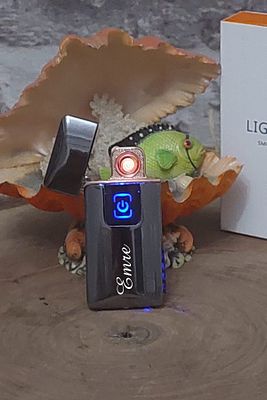 Kişiye Özel Isim Baskılı Çakmak Parmak Izli Dokunmatik Usb Şarjlı Çakmak ürün fotoğrafı