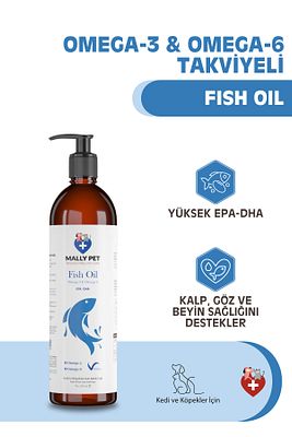 Kedi Ve Köpekler Için Omega 3 Ve Omega 6 Takviyeli Balık Yağı Fish Oil 200 ml ürün fotoğrafı