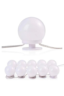 Teknoloji 10 Led Ampul Ayarlanabilir Makyaj Ayna Işığı Hoollywood ürün fotoğrafı
