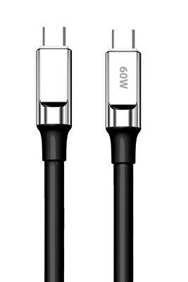 Huawei P20 Lite 2019 Pro Hızlı Şarj Kablosu Type-C 60W Kalın Kablo ürün fotoğrafı