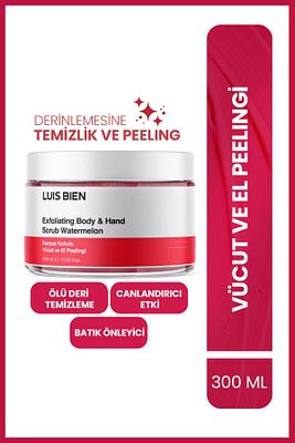 Karpuz Özlü Leke Ve Batık Önleyici, Onarıcı Ve Besleyici Vücut Peelingi 300 gr ürün fotoğrafı
