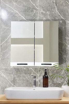Dante Aynalı Banyo Dolabı Lavabo Üstü Dolap Ecza Dolabı ürün fotoğrafı