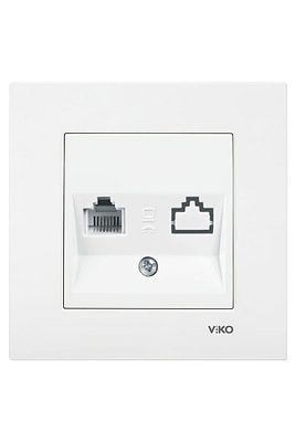 Viko Karre Tekli Nümeris Cat3 Priz Beyaz 90967013 ürün fotoğrafı