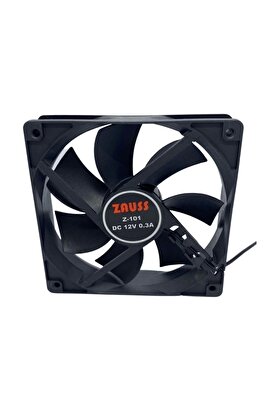 Z-101 Ultra Sessiz 12cm Kasa Fanı 120x120mm Molex Fan 0.3a 1600rpm ürün fotoğrafı