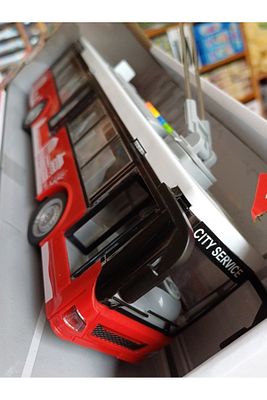 Otobüs Işıklı Sesli Kırılmaz Büyük Oyuncak Yolcu Otobüsü Metrobüs Kapılar Açılır Pil Dahil Troleybüs ürün fotoğrafı