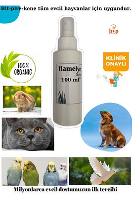 Hamelyn 100ml Bit, Pire Spreyi Kene,karınca, Sivrisinek Köpek, Kedi, Kafes Kuşları, Tavşan ürün fotoğrafı