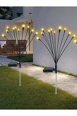 6 Led'li Güneş Enerjili Ateş Böceği Çiçek Lamba ürün fotoğrafı