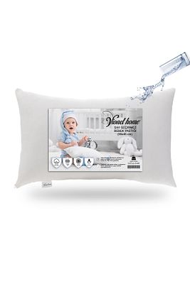 Sıvı Geçirmez Bebek Yastığı, Antialerjik Yastık , %100 Pamuklu, Boncuk Silikon 35x45 Cm ürün fotoğrafı