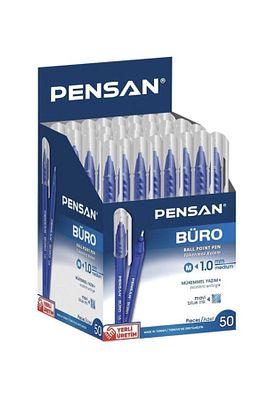 Büro Tükenmez Kalem Mavi 1.0 Mm 2270 - 50’li ürün fotoğrafı