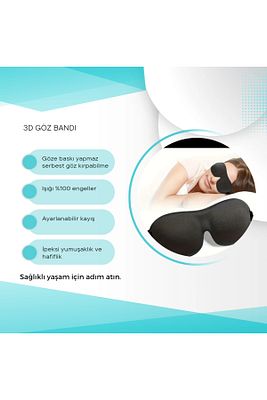 3d Uyku Göz Bandı / Doğal melatonin artışı ürün fotoğrafı