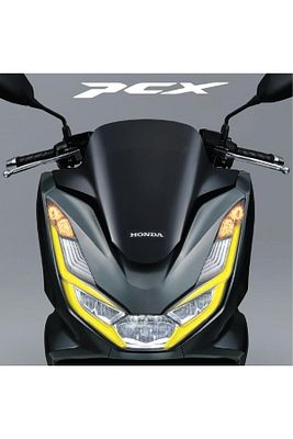 Honda Pcx Ön Far Kaşı Tasarımı Şeffaf Sticker Sarı ürün fotoğrafı