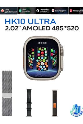 Watch 10 Serisi Hk10 Ultra 3 -a Kalite Yapay Zeka Ve Amoled Ekran Tüm Telefonlara Uyumludur ürün fotoğrafı