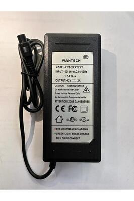 42 volt 2 amper adaptör 42 volt 3 pinli adaptör 42 volt elektrikli scooter adaptörü 42 volt 2 amper ürün fotoğrafı