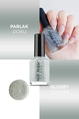Gri Simli Oje 39 - Yüksek Pigmentli Uzun Süreli Kalıcılık Hızlı Kuruma - Nail Lacquer 39 ürün fotoğrafı