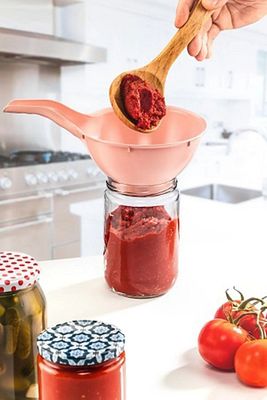 Konserve Hunisi Kavanoz Hunisi Reçel Hunisi Saplı Plastik ürün fotoğrafı