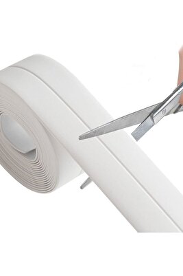 3.2M Banyo Küvet Mutfak Lavabo Su Sızdırmaz Bant Su Geçirmez Kenar Bandı Sızdırmazlık Tamir Beyaz ürün fotoğrafı