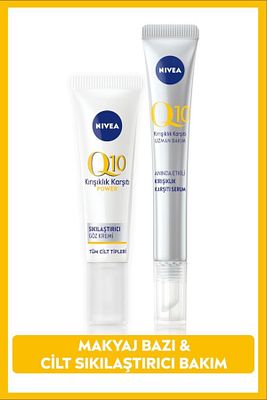 Q10 Kırışıklık Karşıtı Sıkılaştırıcı Göz Bakım Kremi 15ml ve Q10 Cilt Serumu, Yaşlanma Karşıtı 15ml ürün fotoğrafı