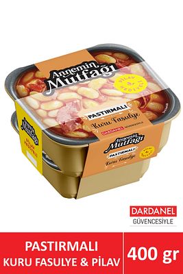 Annemin Mutfağı Hazır Yemek Pastırmalı Kuru Fasulye 200 gr & Pilav 200 gr ürün fotoğrafı