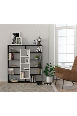 Ample Kitaplık Siyah-beyaz ürün fotoğrafı