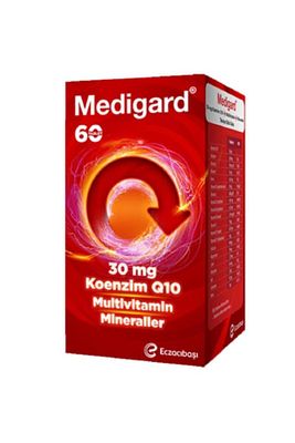 Medigard Vitamin Mineral Kompleks Coq10 60 Tablet ürün fotoğrafı