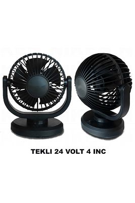 Araç Içi Fan Oto Vantilatör 24 Volt Tek Başlı 4inç ürün fotoğrafı