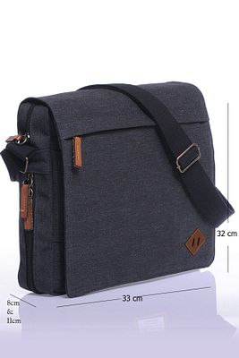 Gk-12 Kanvas Postacı Çantası Notebook Macbook Tablet Ders Kitabı Okul Ve Üniversite Çantası ürün fotoğrafı