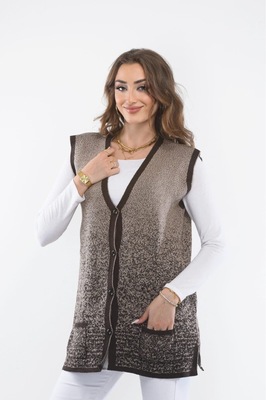 Kadın yelek Yağmur desenli 38-46 Beden ürün fotoğrafı