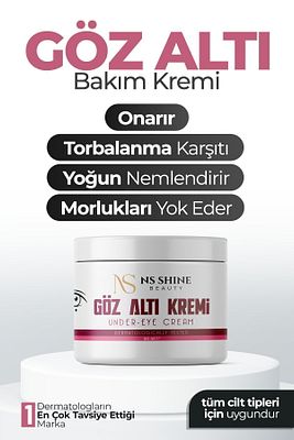Göz Altı Torbalama Ve Morluk & Koyu Halka Kırışıklık Karşıtı Aydınlatıcı Göz Altı Kremi 50 ml ürün fotoğrafı