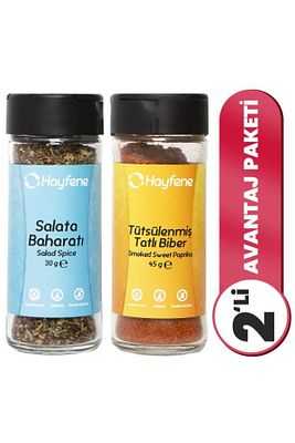 Salata Baharatı Tütsülenmiş Tatlı Kırmızı Biber 2'li Baharat Seti ürün fotoğrafı
