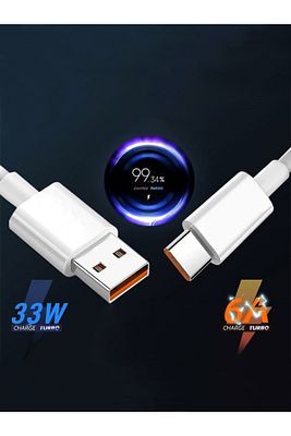 Xiaomi Type-c Android Uyumlu Turbo Hızlı Şarj Kablosu 33w 6a Redmi K30 K40 Pro X3 Poco Mi 11 10 Pro ürün fotoğrafı