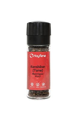 Karabiber Tane 50 gr ( Değirmen Kapaklı ) ürün fotoğrafı
