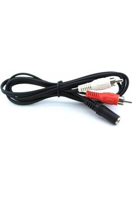 Dişi Stereo Erkek Rca Kablo 1.5 Metre Dişi Aux Erkek Rca Kablo Erkek Rca Dişi 3.5 Mm Kablo ürün fotoğrafı