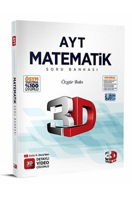 Ayt Matematik Soru Bankası 3d Yayınları ürün fotoğrafı