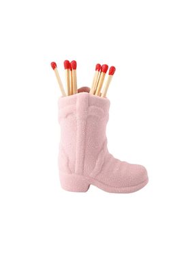 Seramik Cowboy Boot Kibritlik, Kovboy Bot Kibritlik, Dekoratif Obje ürün fotoğrafı