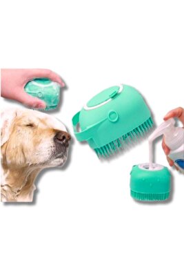 Şampuan Hazneli Kedi Köpek Yıkama Banyo Fırçası - Pratik Ve Kolay Temizlik | Evcil Hayvan Bakımı ürün fotoğrafı
