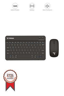 Siyah Tmk-04 Bluetooht Kablosuz Klavye Mouse Seti ürün fotoğrafı