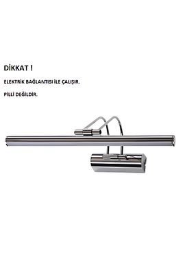 35 Cm Krom Kasa Sarı Işık Pilli Değildir Elektrikli Banyo Ayna Tablo Aydınlatma Flüt Kuğu Led Aplik ürün fotoğrafı