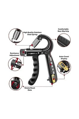 Gear Fit Siyah El Kol Bilek Güçlendirici Egzersiz Aleti 5-60 Kg Karpal Direc El Yayı Cihazı Direnç ürün fotoğrafı