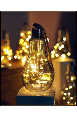 Sarkıt Lamba Ampul Pilli LED Işık Zinciri Asma Lamba, Bahçe Lambası Düğün Noel için Aydınlatma KX015 ürün fotoğrafı