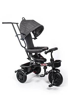 1 Yaş Rv501 Hiper Bike Ebeveyn Kontrollü 3 Tekerli Çocuk Bisikleti Antrasit ürün fotoğrafı