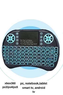 TV PC Ps3 Ps4 Ps5 Projeksiyon Cihazı Klavyeli Gamepad Oyun Konsolu Klavye Mouse Touchpad Set ürün fotoğrafı