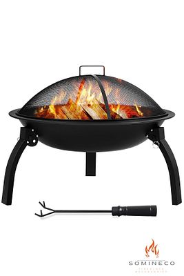 Metal 4 Parça İthal Katlanabilir ve Taşınabilir Ateş Çukuru-Mangal Şömine Bahçe Isıtma Kamp  54 Cm ürün fotoğrafı