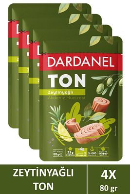 Zeytinyağlı Ton Balığı Poşet 80 gr X 4 Adet ürün fotoğrafı