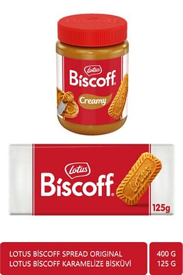 Biscoff Spread Bisküvi Kreması 400 gr Biscoff Karamelize Bisküvi 125 gr ürün fotoğrafı